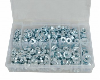 Assorted Serrated Flanged Nuts (370)
